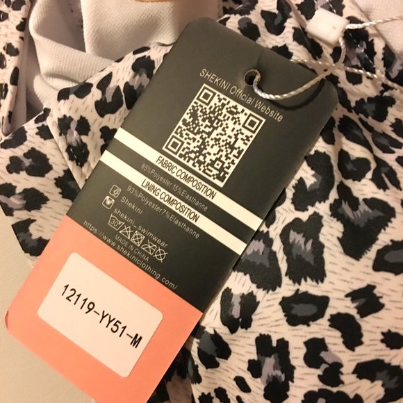 SHEKINI Leopard Print Low Scoop Crop Top High Waisted Bikini 🐆🐆 NEW WITH… - Picture 12 of 12